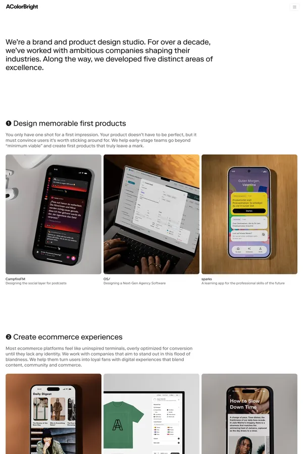 A Color Bright - Portfolio design inspiration