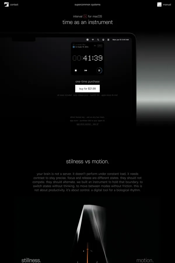 supercommon systems - Landing design inspiration