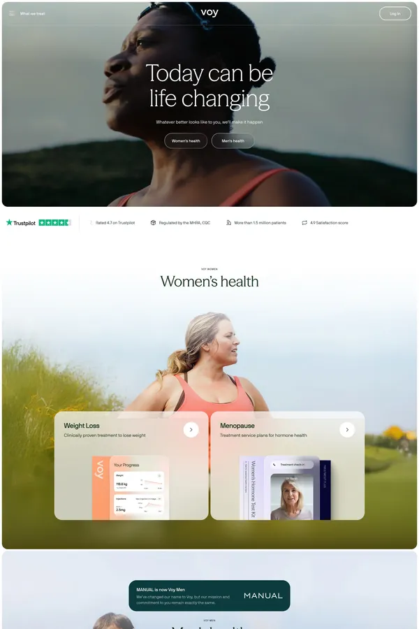 Your Proactive Companion for Healthy Living | Voy - Landing design inspiration