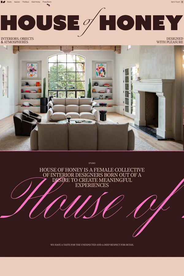 House of Honey | Interior Design Studio - Portfolio design inspiration