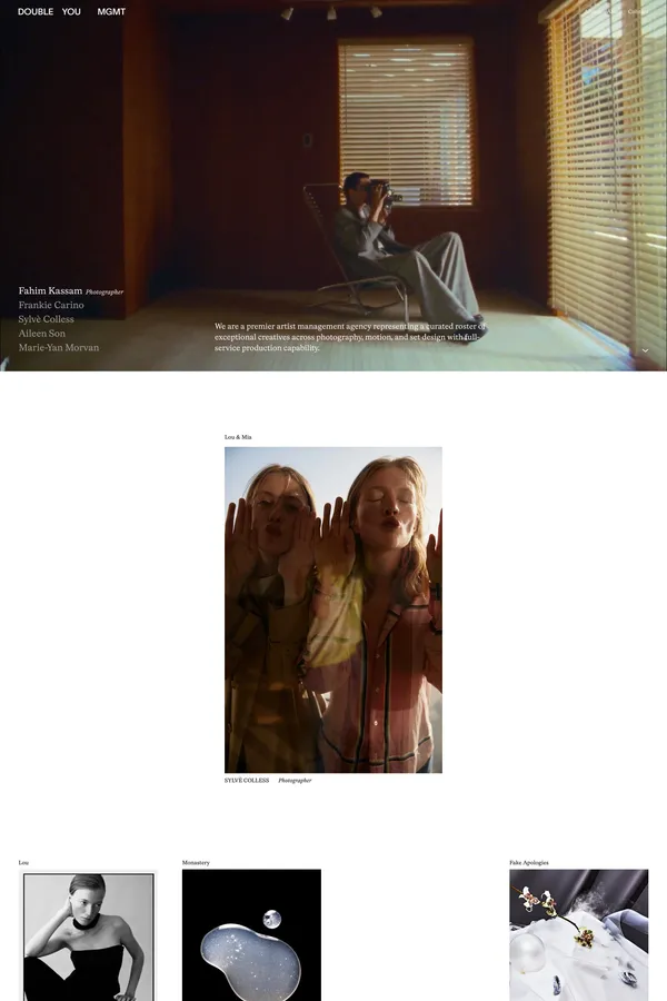 Double You Management - Portfolio design inspiration