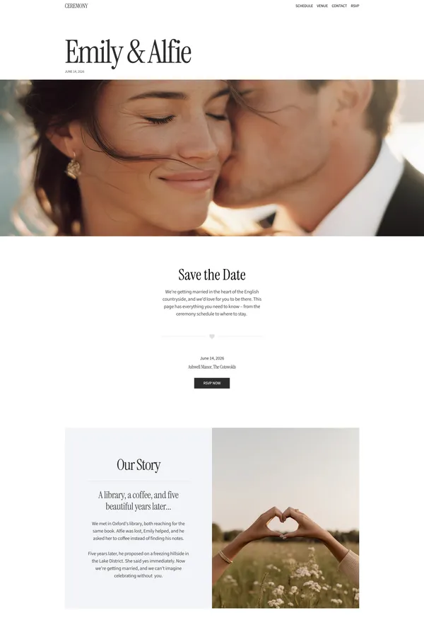 Ceremony Framer Template - Template design inspiration