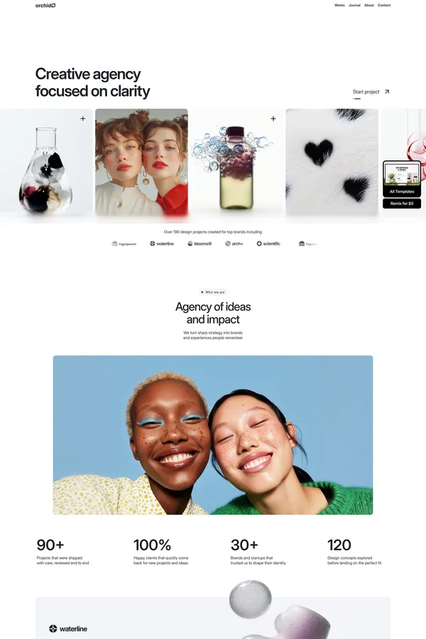 orchid® Framer Template - Template design inspiration