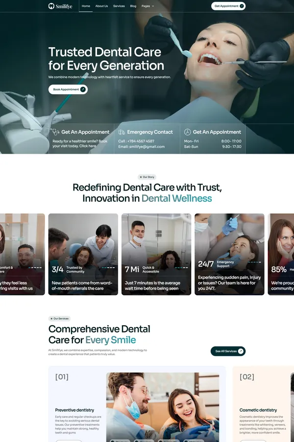Smilifye - Webflow HTML website template - Template design inspiration
