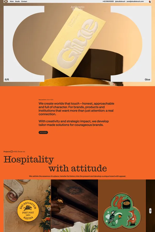Studio Bruch - Portfolio design inspiration