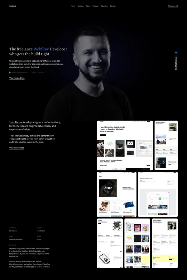 Freelance Webflow Developer | Çağdaş Ünal
