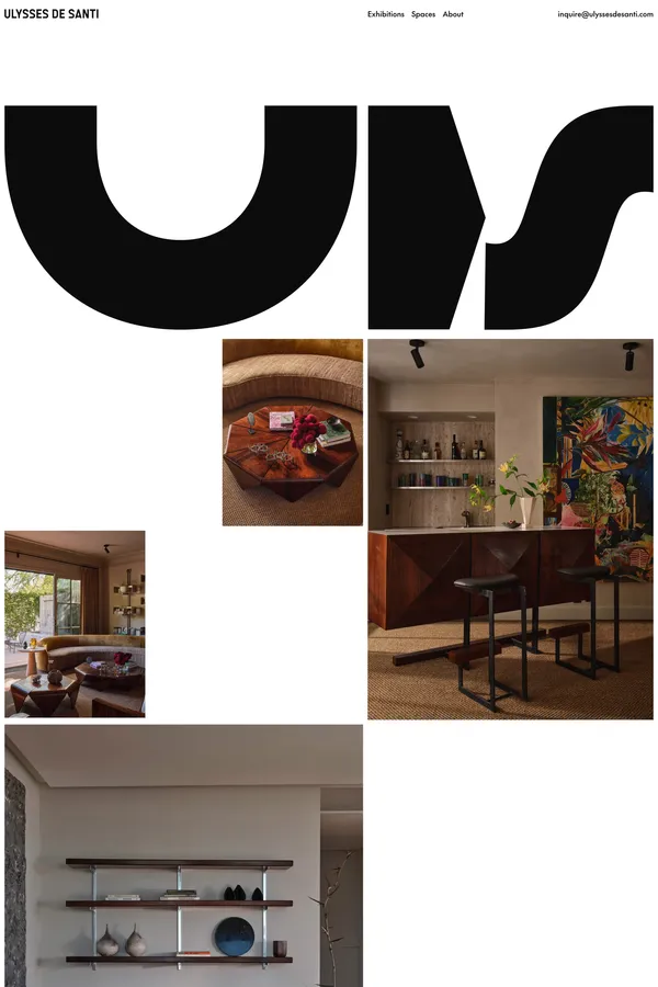 Ulysses de Santi - Design Dealer and Curator - Portfolio design inspiration