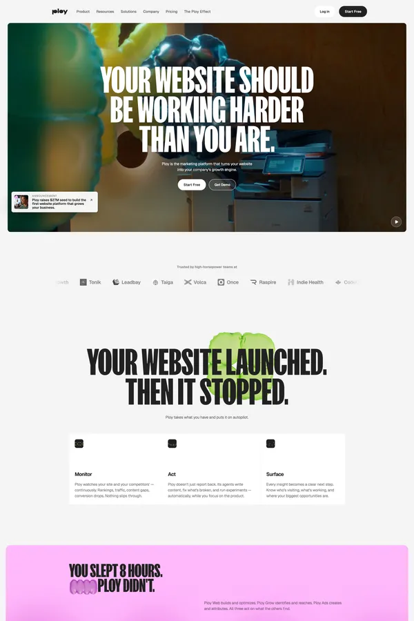 Ploy - Landing design inspiration
