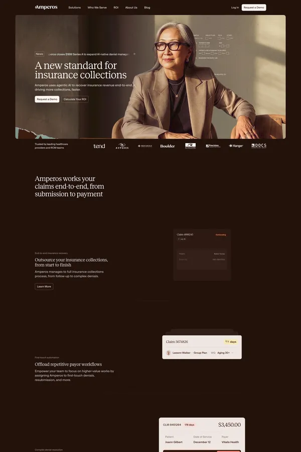 Amperos - Landing design inspiration