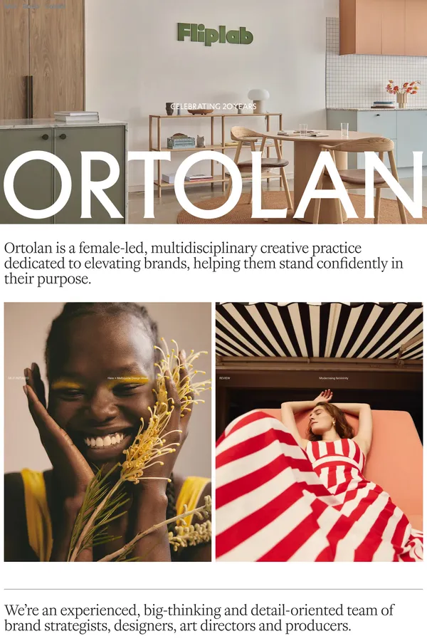 Ortolan - Portfolio design inspiration