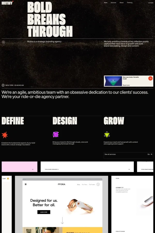 Mutiny | Branding Agency for B2B and B2C  | Bold Breaks Through