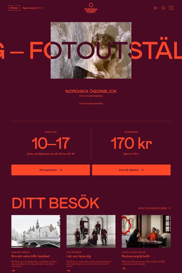 Utforska livet i Norden | DjurgÃ¥rden Stockholm | Nordiska museet - Other design inspiration