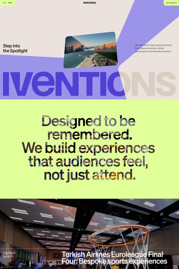 Iventions - Portfolio design inspiration