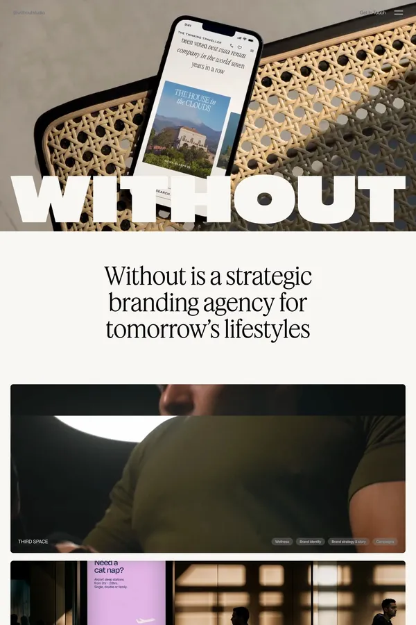 Without - A Strategic Branding Agency - Portfolio design inspiration