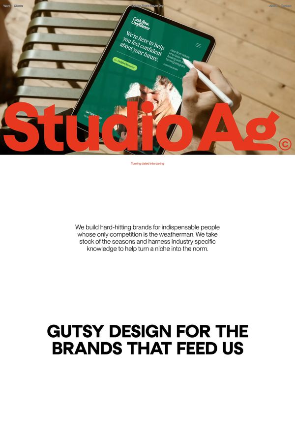 Studio Agriculture - Portfolio design inspiration
