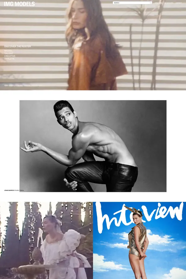 IMG Models - Portfolio design inspiration