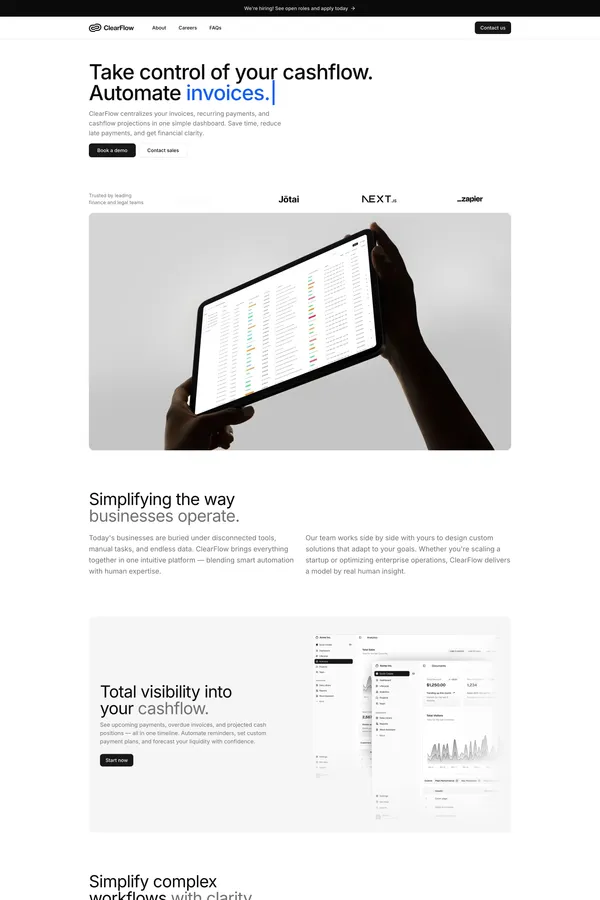 ClearFlow - Template design inspiration
