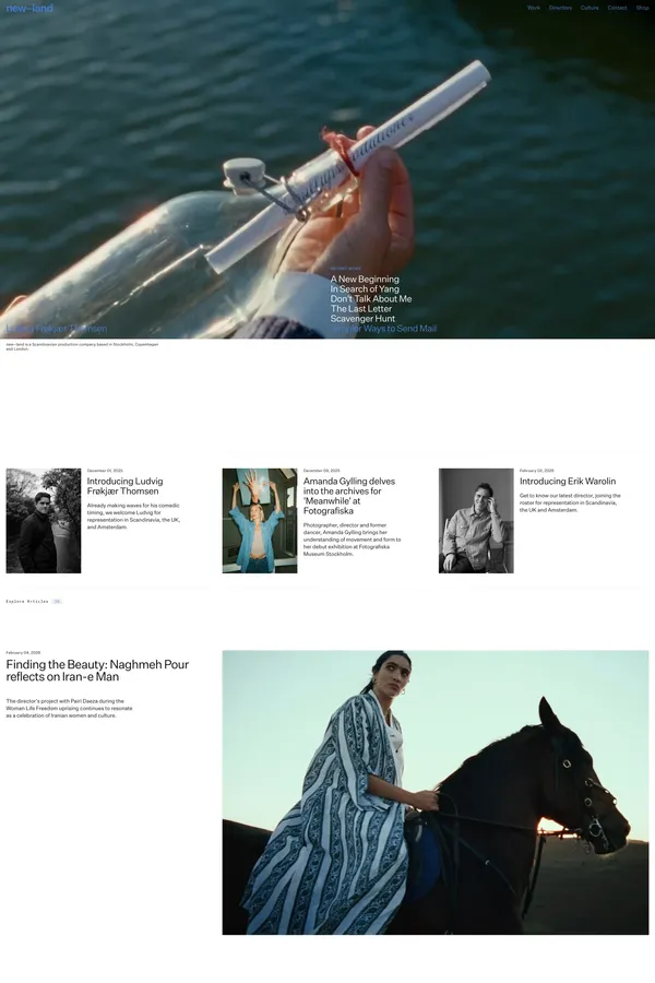 new—land - Portfolio design inspiration