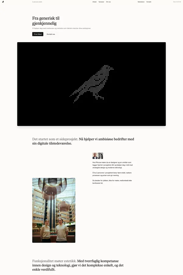 Pilcrow | Din partner for merkevare, design og nettsider - Portfolio design inspiration