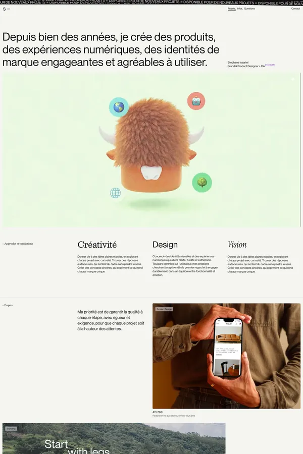 Stéphane Issartel – Directeur Artistique, Brand & Product Designer – Paris - Portfolio design inspiration