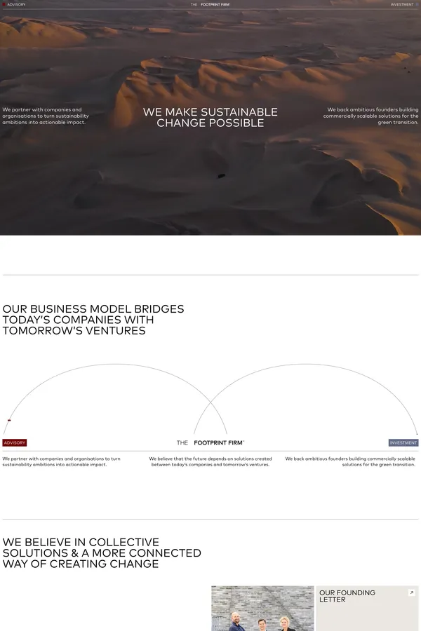 The Footprint Firm | The Footprint Firm - Portfolio design inspiration
