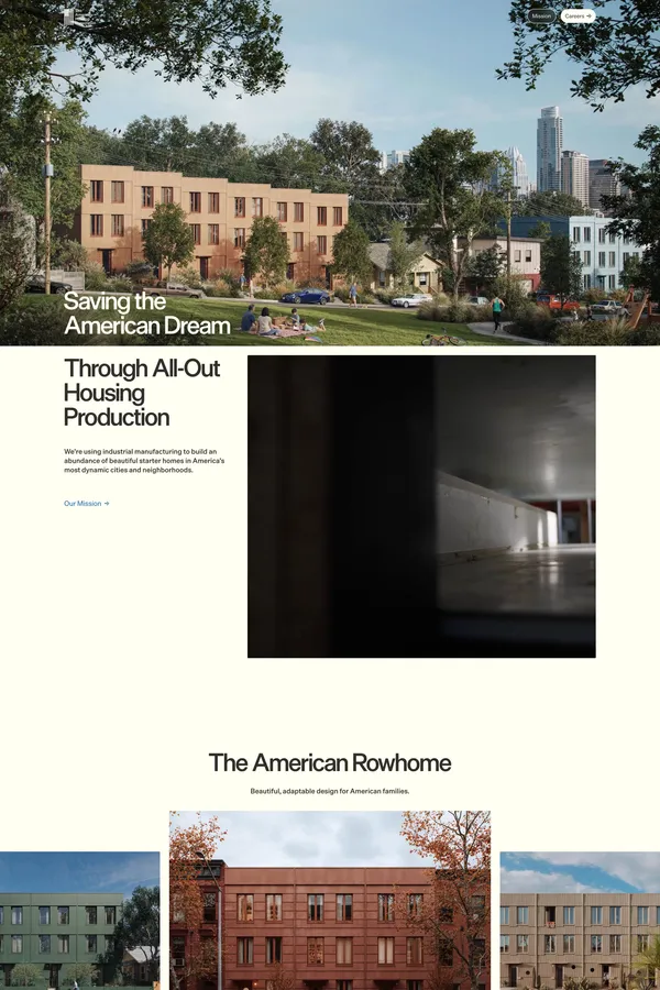 The American Housing Corporation - Landing design inspiration