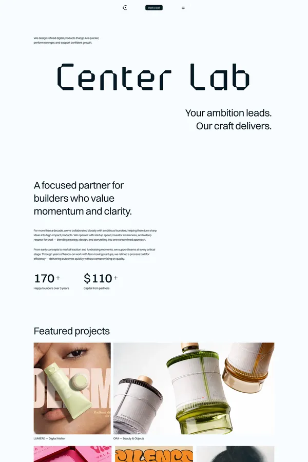 CenterLab - Studio Template - Template design inspiration