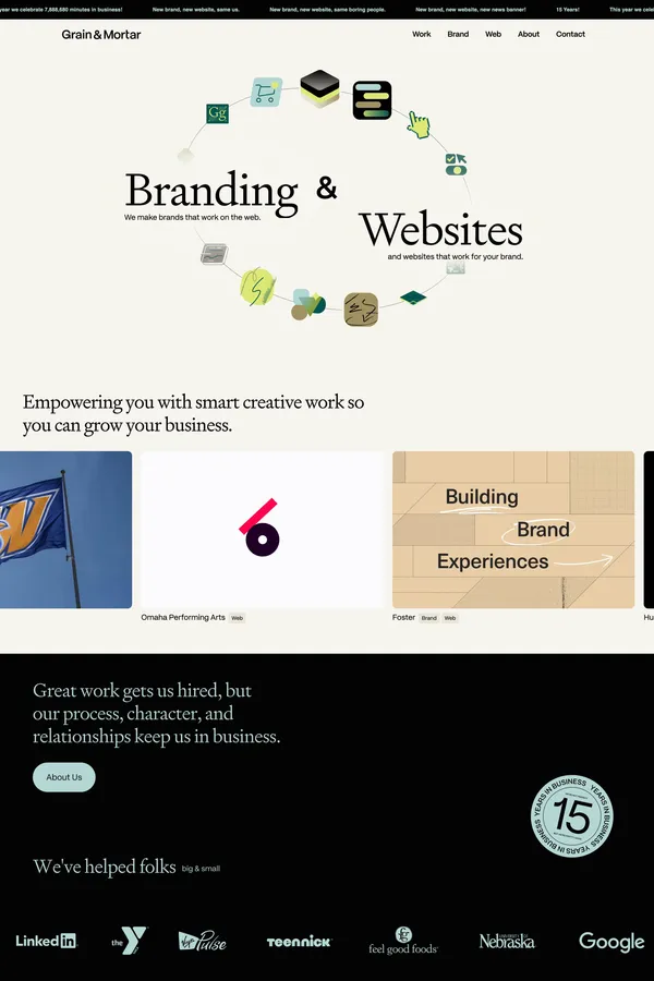 Omaha Design Agency, Websites and Branding - Portfolio design inspiration