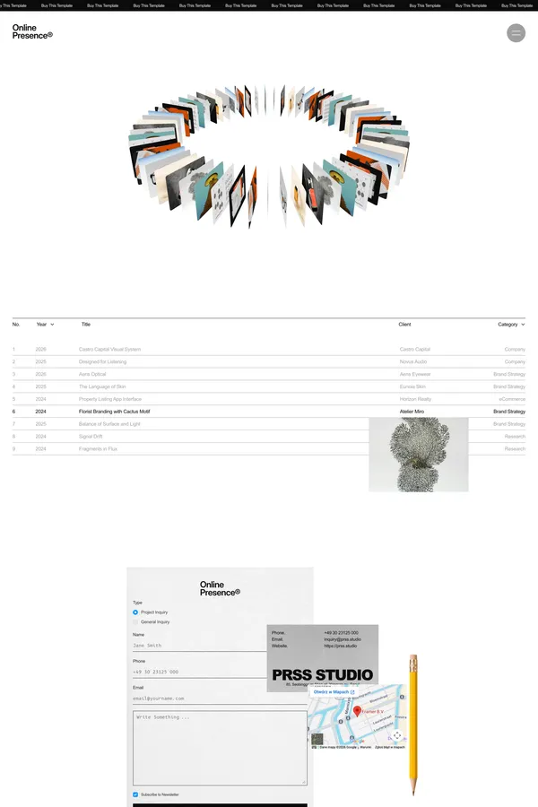 Minifolio 001: Framer Template by THE DESIGN FUTURIST - Template design inspiration