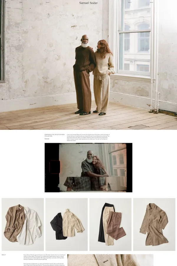 Samuel Snider - Ecommerce design inspiration