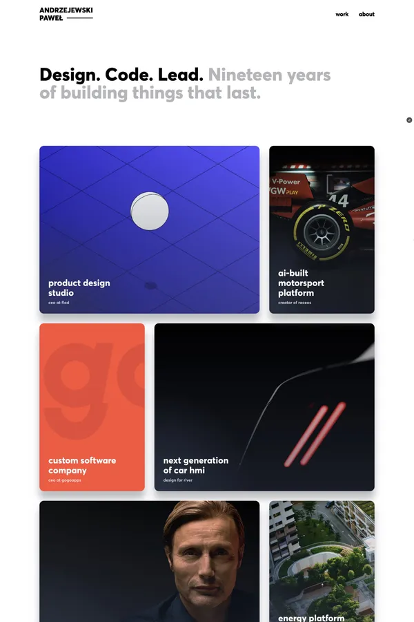 Pawel Andrzejewski - Design. Code. Lead. | Portfolio