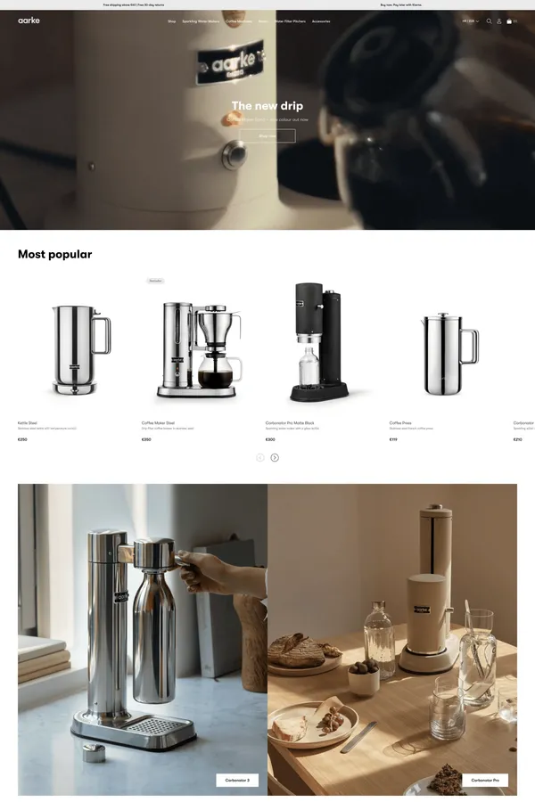Aarke Official Website | Aarke - Ecommerce design inspiration