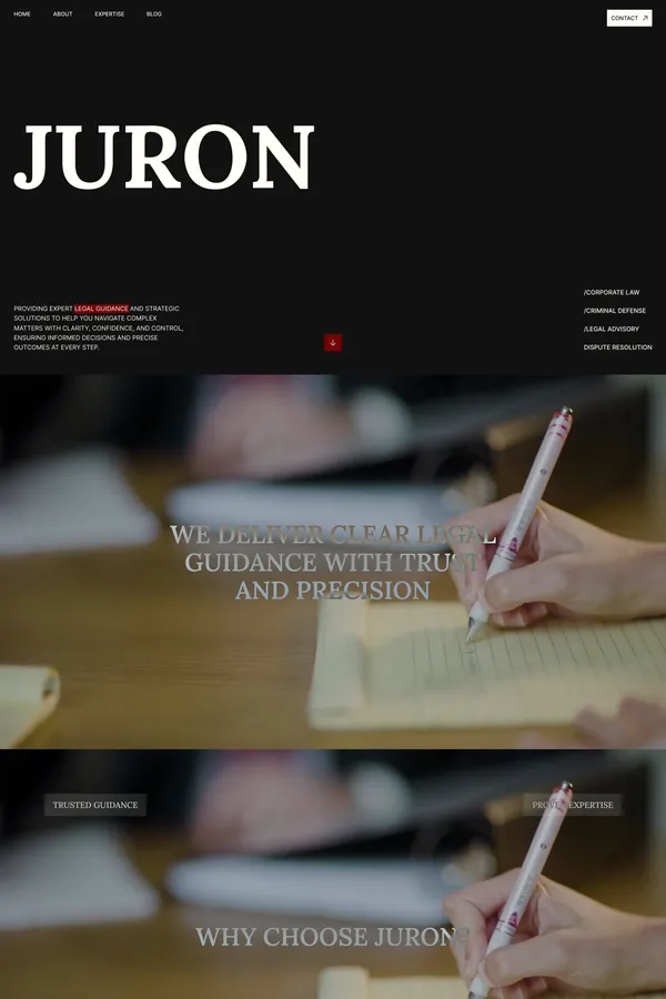 Juron â Premium Legal Advisory Framer Template