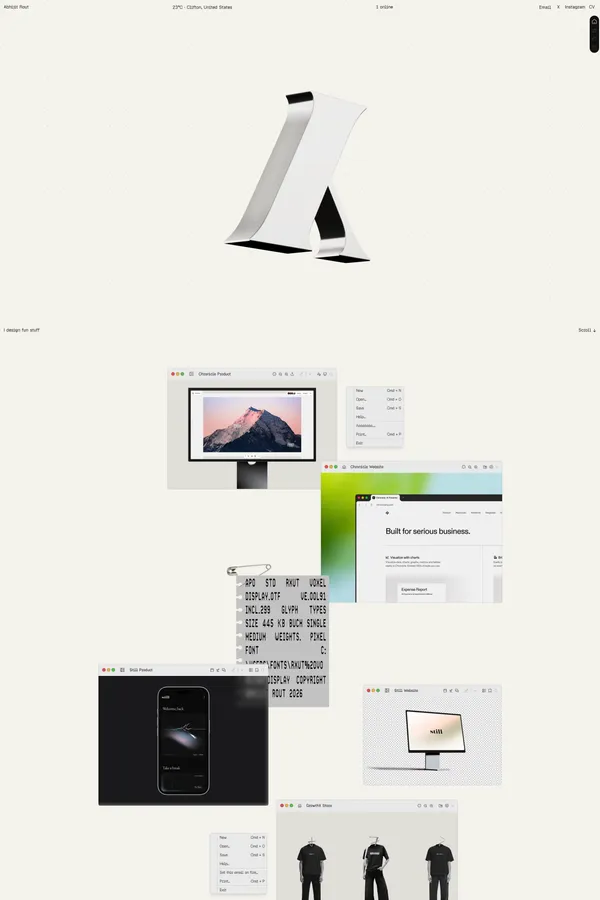 Abhijit Rout â Designer - Portfolio design inspiration