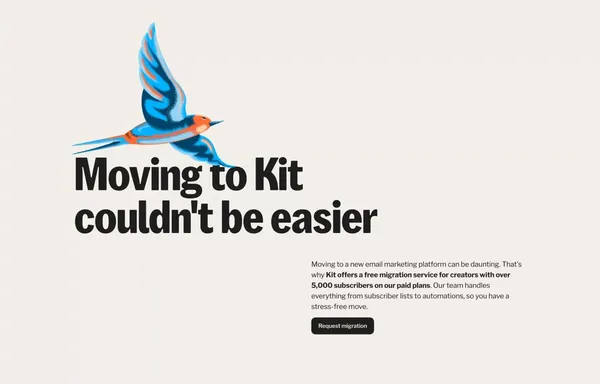 Kit (formerly ConvertKit): The Email-First OS for Purpose-Driven Creators - Landing design inspiration