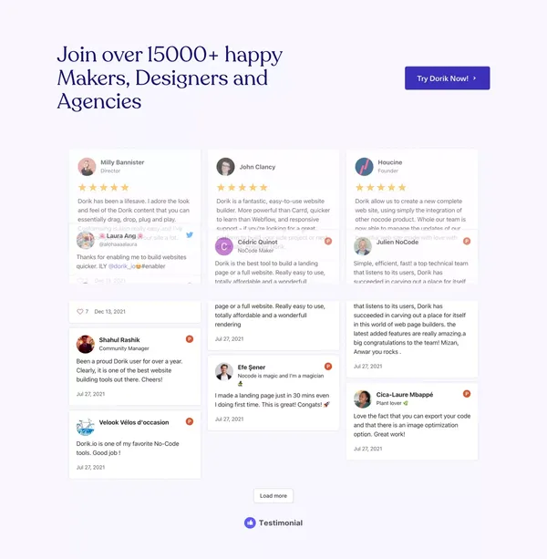 Simple, affordable, and flexible white-label CMS platform - Dorik - Landing design inspiration