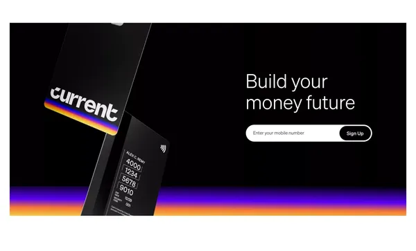 Current | Future of Banking - Landing design inspiration