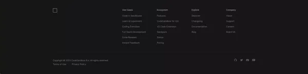 CodeSandbox: Code, Review and Deploy in Record Time - Landing design inspiration