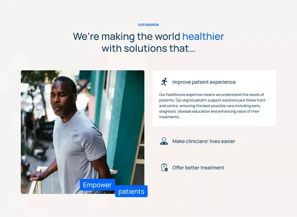 Avegen - Digital Health Solutions | Remote Monitoring Healthcare Companies - Landing design inspiration