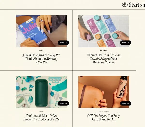 The Unwash | People Before Products - Landing design inspiration
