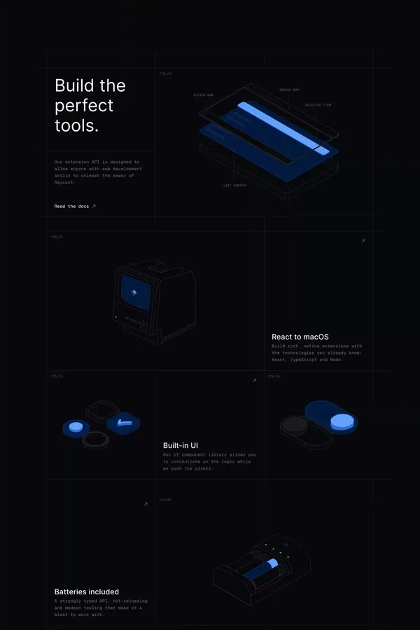 Raycast - Your shortcut to everything - Landing design inspiration