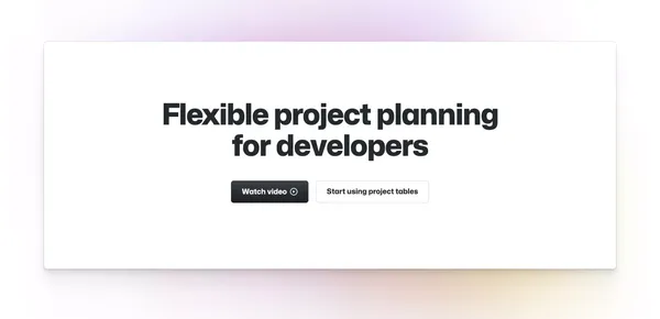 GitHub Issues · Project planning for developers · GitHub - Landing design inspiration