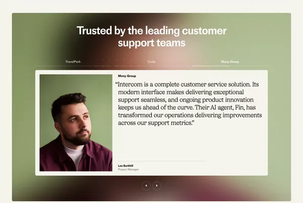 The #1 AI agent and next-gen Helpdesk for customer service - Landing design inspiration