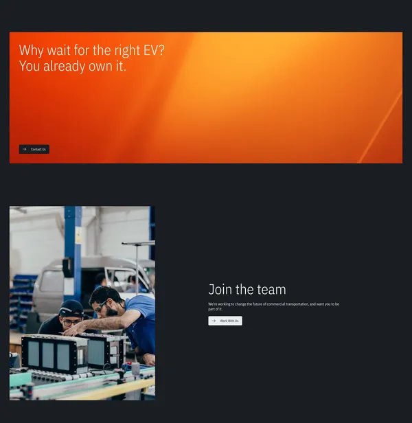 The Fast Track to Electric | ShiftEV - Landing design inspiration