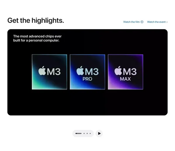 MacBook Pro - Apple - Landing design inspiration