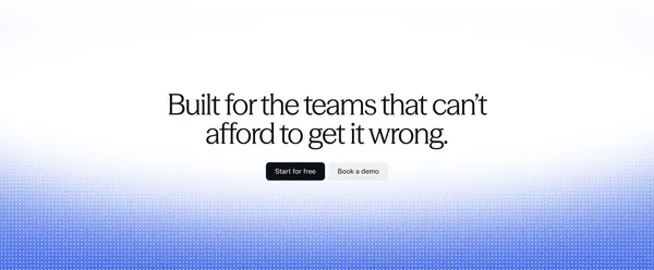 Concourse | AI transformation for finance. - Landing design inspiration