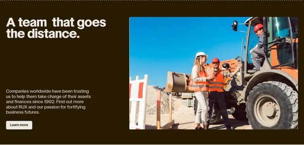 RUX | Field Service and Asset Management Software - Landing design inspiration