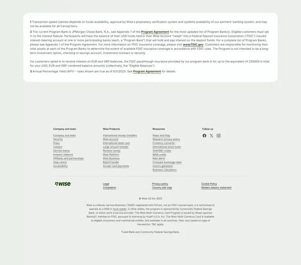Wise: The international account | Money without borders | Wise Germany - Landing design inspiration