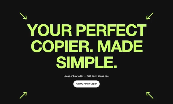 Quick Copies - Landing design inspiration