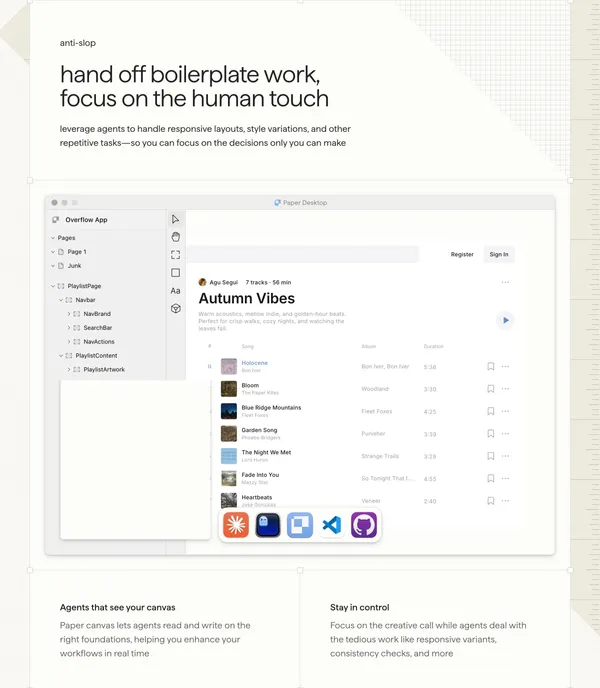 Paper – design, share, ship - Landing design inspiration
